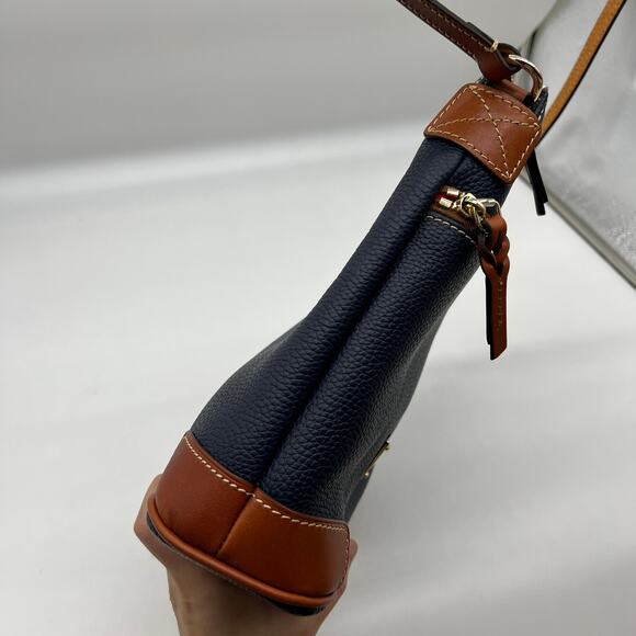 Dooney & Bourke Pebble Leather Crossbody Bags Midnight Blue - Picture 10 of 13